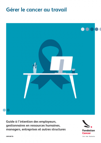 Cover FR de la brochure 'Gérer le cancer au travail'