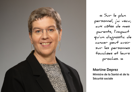 Martine Deprez - Ministre de la Santé et de la Sécurité sociale