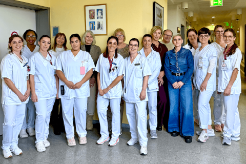 L'équipe de soignants et de bénévoles patients du Centre Hospitalier Emile Mayrisch
