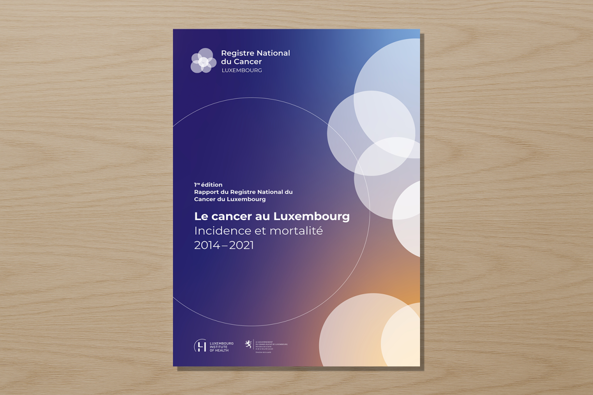 Couverture du premier rapport pluriannuel national du cancer au Luxembourg