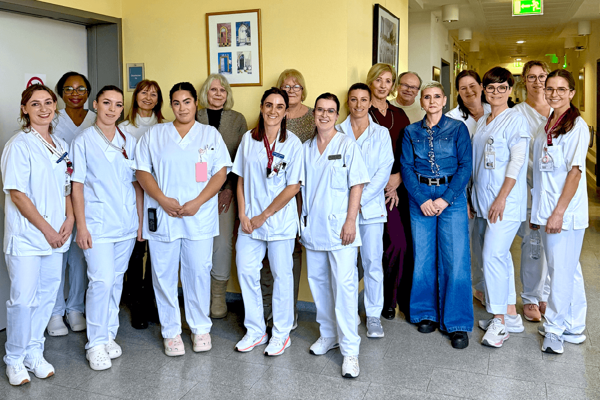 L'équipe de soignants et de bénévoles patients du Centre Hospitalier Emile Mayrisch