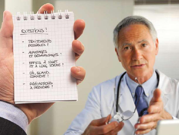 Questions à poser à l'équipe médical dans le cadre d'un cancer de la prostate