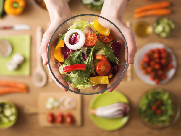 Un bol de salade composée