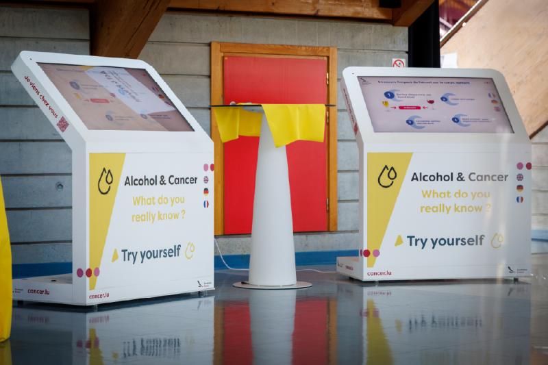 Borne interactive pour sensibiliser à la consommation d'alcool