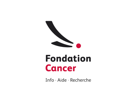 Logo avec tagline et en couleur de la Fondation Cancer