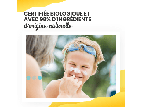 Une crème solaire naturelle et labellisée cosmebio