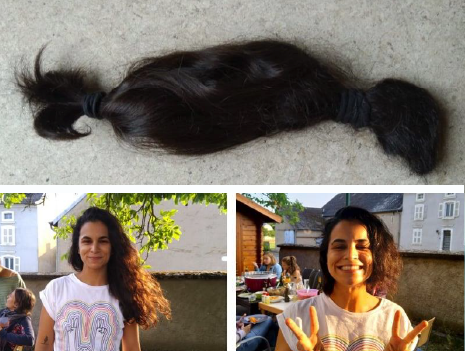 Silvis spendet der Fondation Cancer ihre Haare 