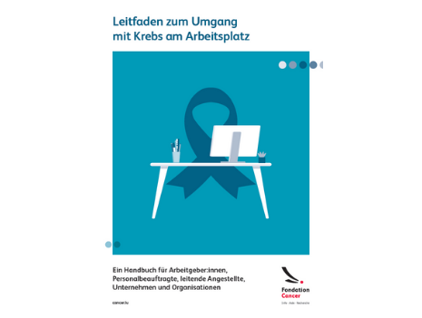 Cover: Leitfaden zum Umgang mit Krebs am Arbeitsplatz