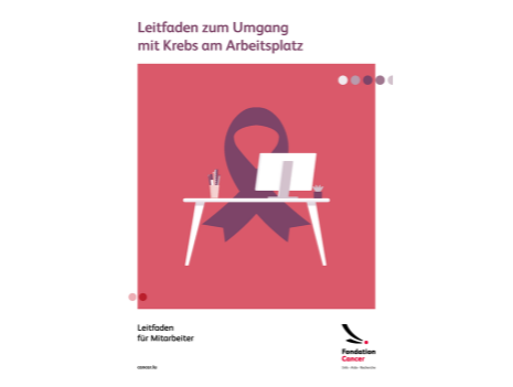 Cover Leitfaden für Mitarbeiter - Umgang mit Krebs am Arbeitsplatz