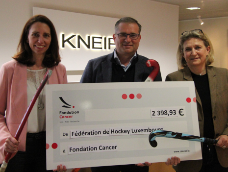 Remise de chèque - Hockey Federation Luxembourg