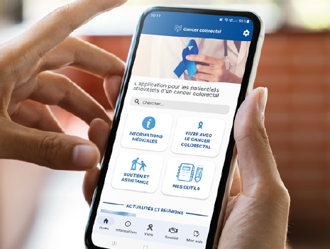 Application pour les patients atteints d'un cancer colorectal