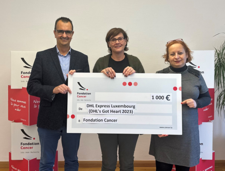 Remise de chèque - DHL Express Luxembourg