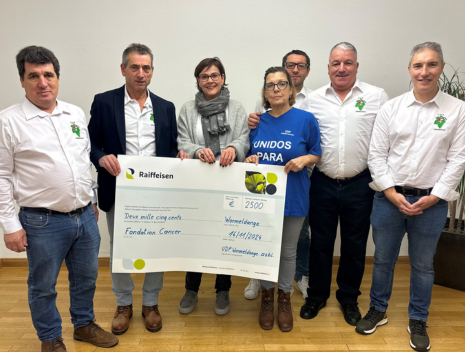 Remise de chèque - UDP Wormeldange