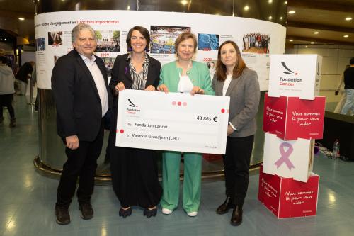 Remise de chèque Vanessa Grandjean