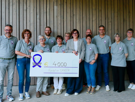 Remise de chèque - Schëfflenger Kriibshëllef Asbl
