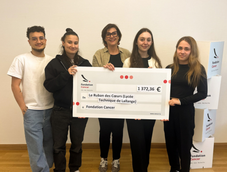 Remise de chèque - Lycée technique de Lallange