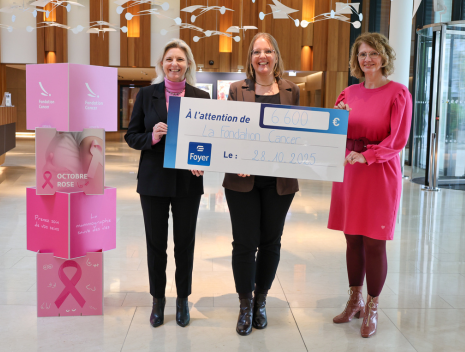 Remise de chèque - Foyer - Octobre Rose 2025