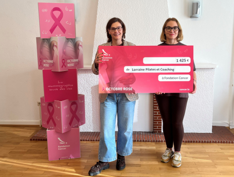 Remise de chèque - Lorraine Pilates & Coaching - Octobre Rose 2025