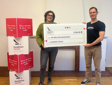 Remise de chèque - The Blue Moustached Ball