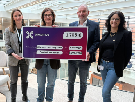 Remise de chèque - Proximus Luxembourg